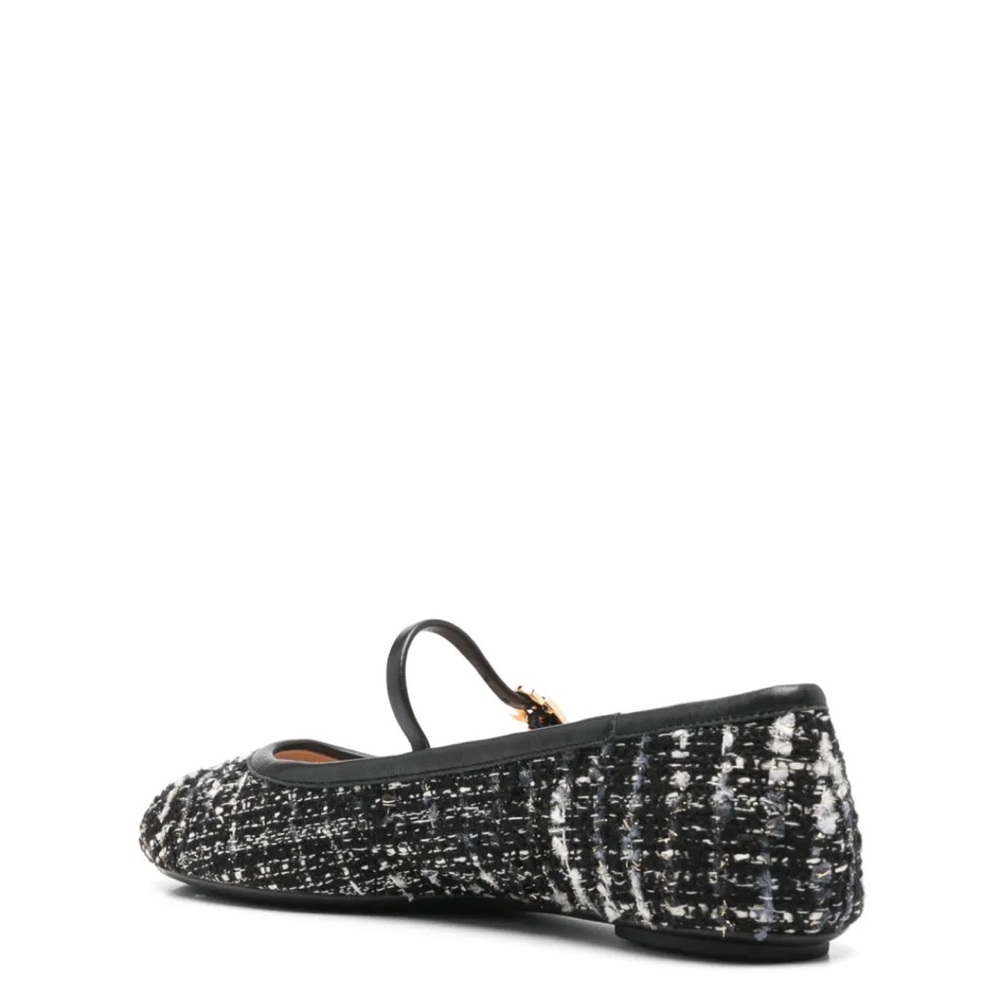 Gianvito Rossi Black and White Flats Elegant Loafers - Picture 2 of 4